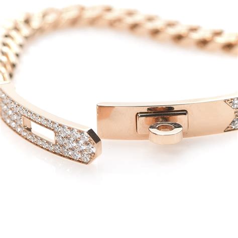 hermes kelly gourmette bracelet|hermes diamond kelly bangle bracelet.